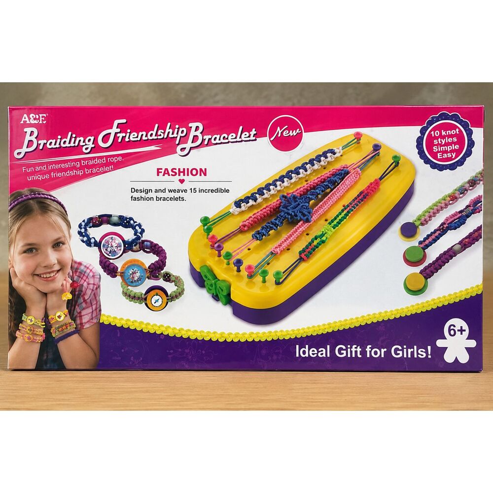 Friendship Bracelet Braiding Kit – New in Box – Ages 6+